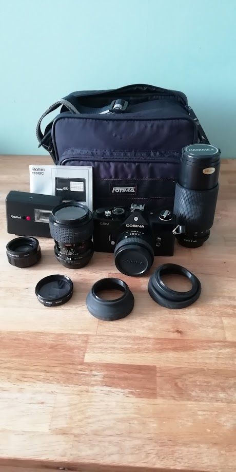 image for Cosina CSM 35mm camera and accessories