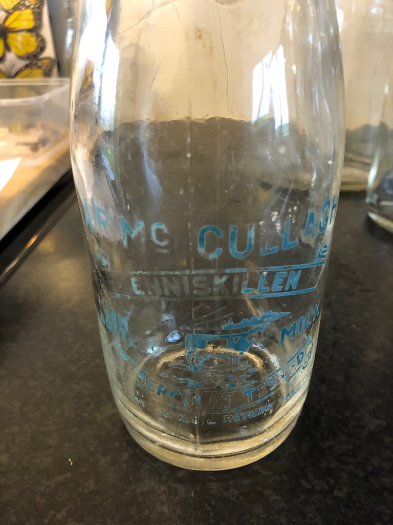 Old milk bottles