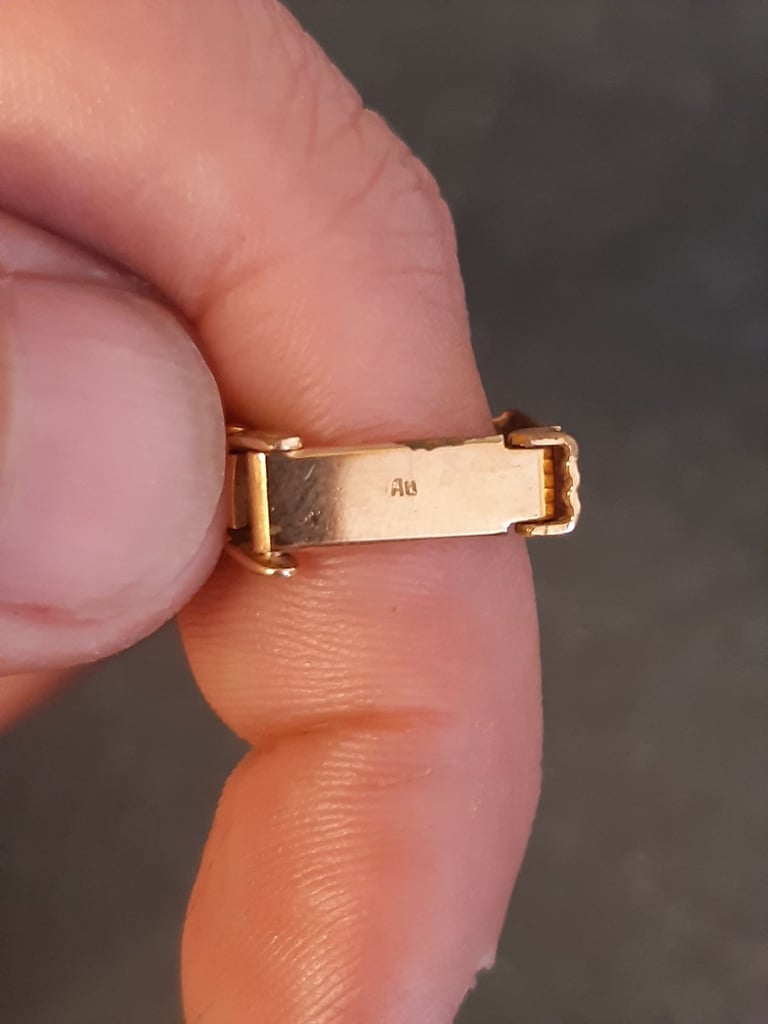 Gold plated watch vintage 