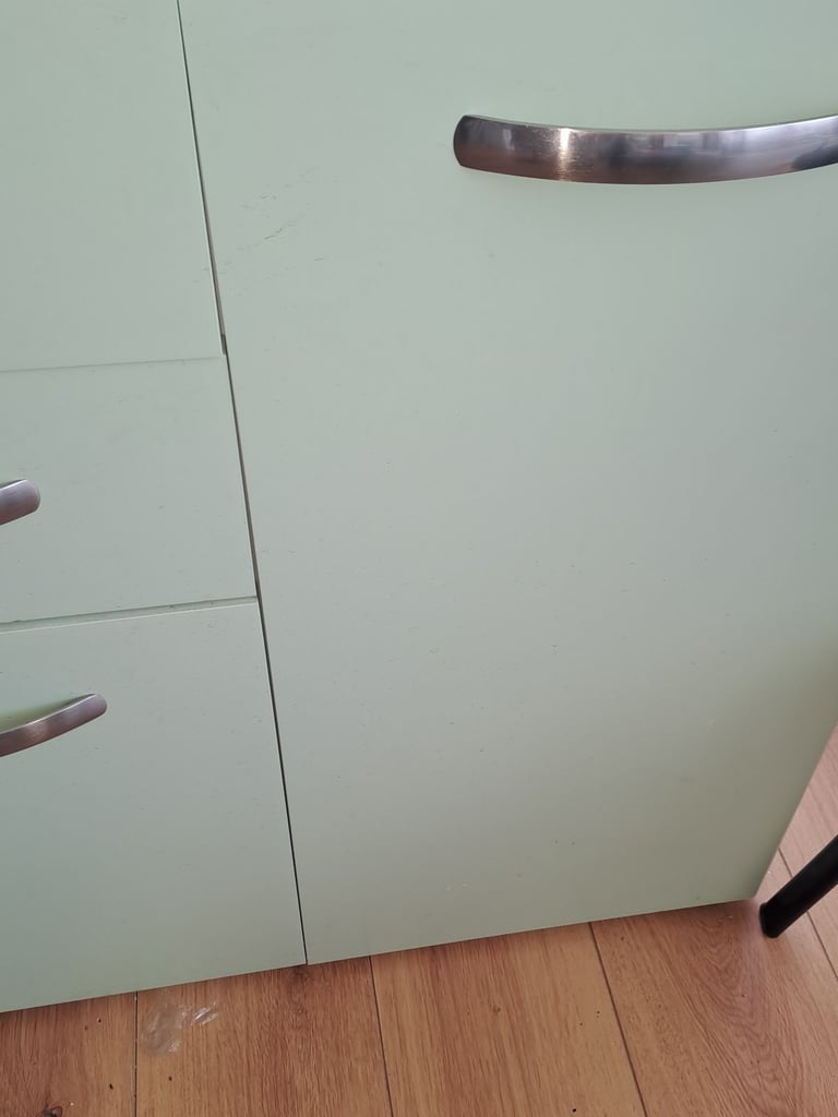 Beautiful green solid sideboard 