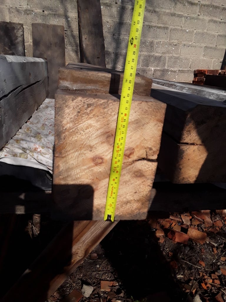 Reclaimed, 200 years solid pine beam. 6 foot long.