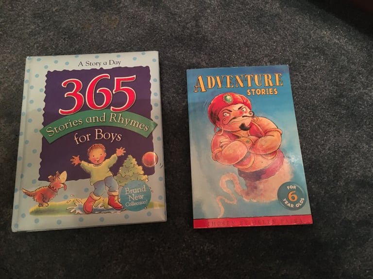 image for 2 Books - 365 Stories and Rhymes Treasury and adventure stories for 6-year-olds