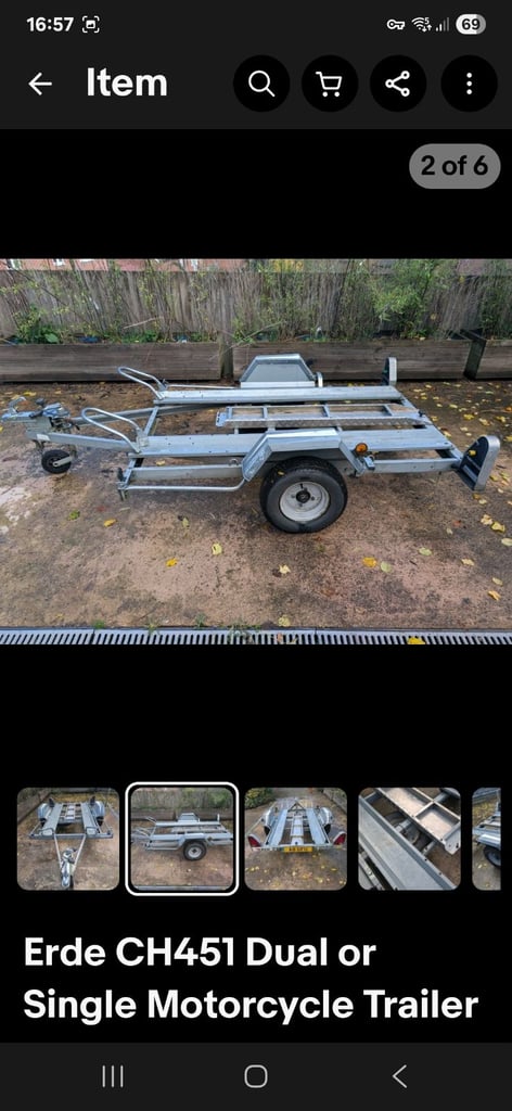 Motorcycle trailer 