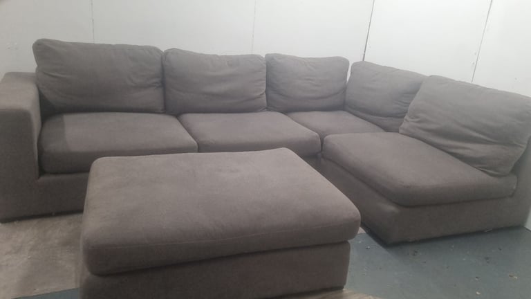 Corner Sofa & Footstool *Can Deliver* 