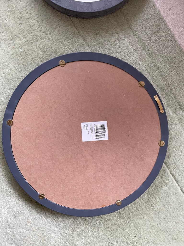 Set of 3 x Mirrors with Grey Concrete Effect Surround