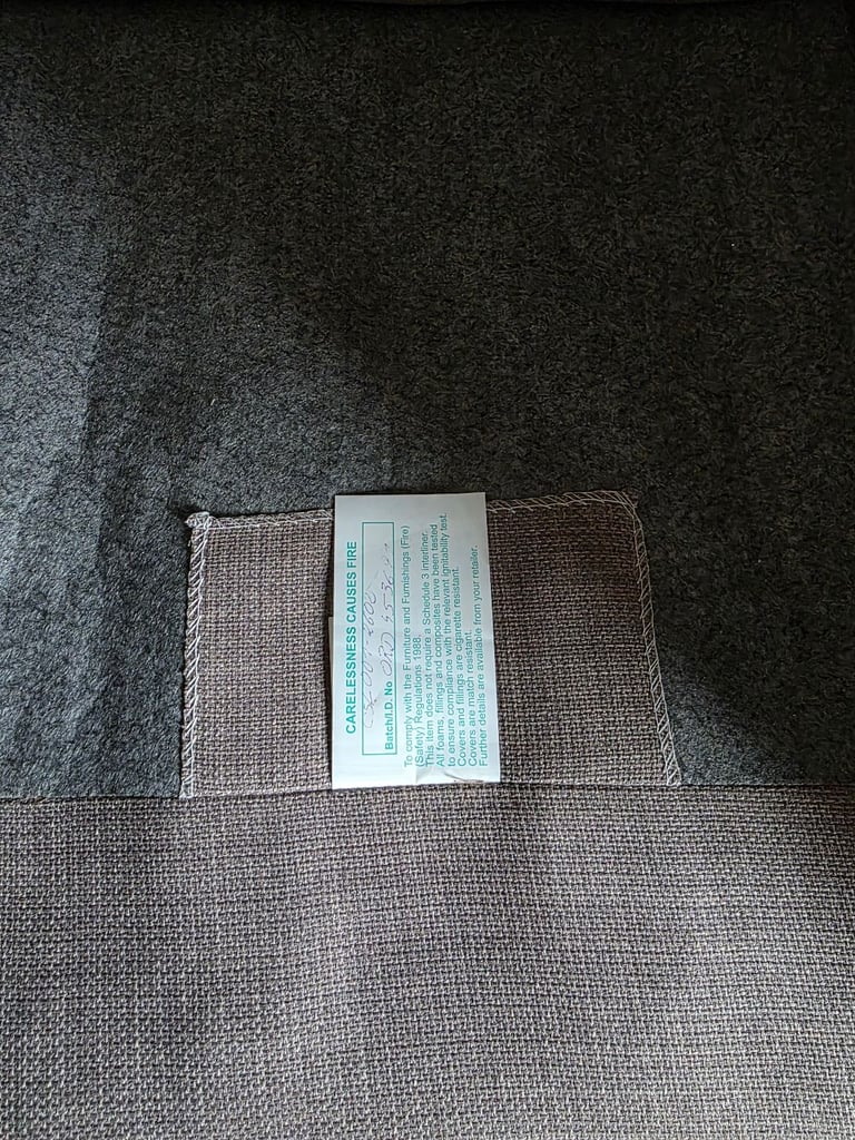Sofology 3 & 2 fabric seater sofa + storage pouffe (Like New)