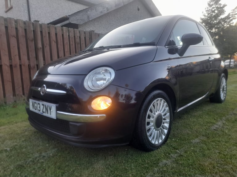 2013 FIAT 500 1.2i LOUNGE LIMITED PURPLE ULEZ FREE MOT  02/2026 SUPERB