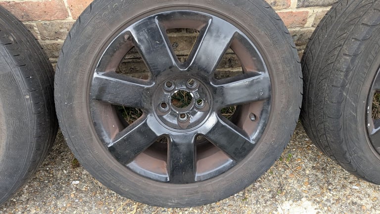 4 x 16" Alloy wheels with tyres from a VW Polo 5x100 stud fitment