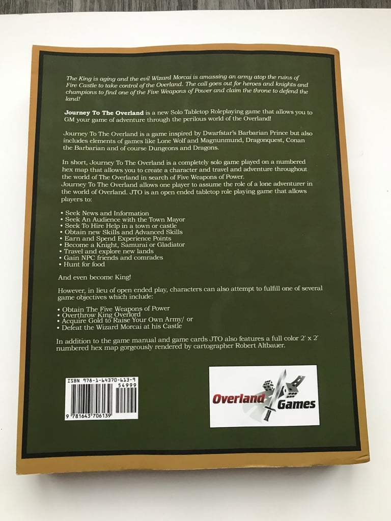 JOURNEY TO THE OVERLAND SECOND EDITION PAPERBACK