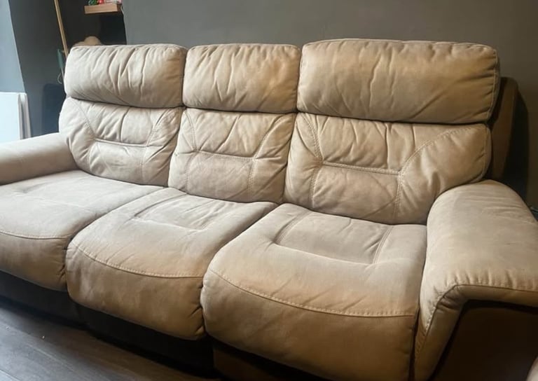 2 x 3 seater recliner sofas for sale