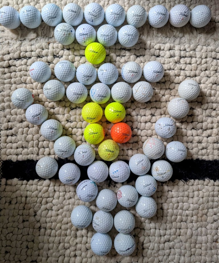 image for 57 B Grade Titleist Golf Balls