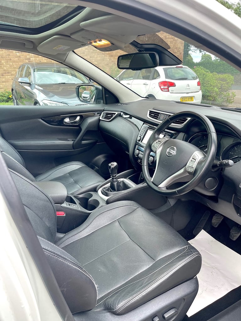 2014 NISSAN QASHQAI TEKNA 1.5 DCI START/STOP DIESEL WHITE SUV J11