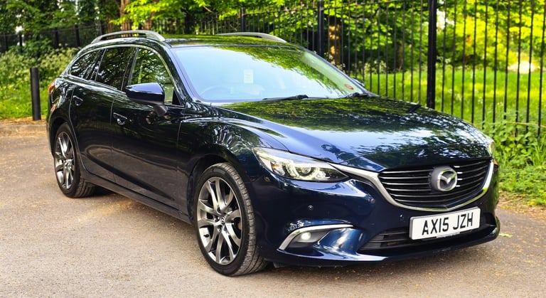 2015 MAZDA 6 2.2D (175 BHP) SPORT NAV ESTATE AUTOMATIC + EURO 6 + LEATHER + FSH 