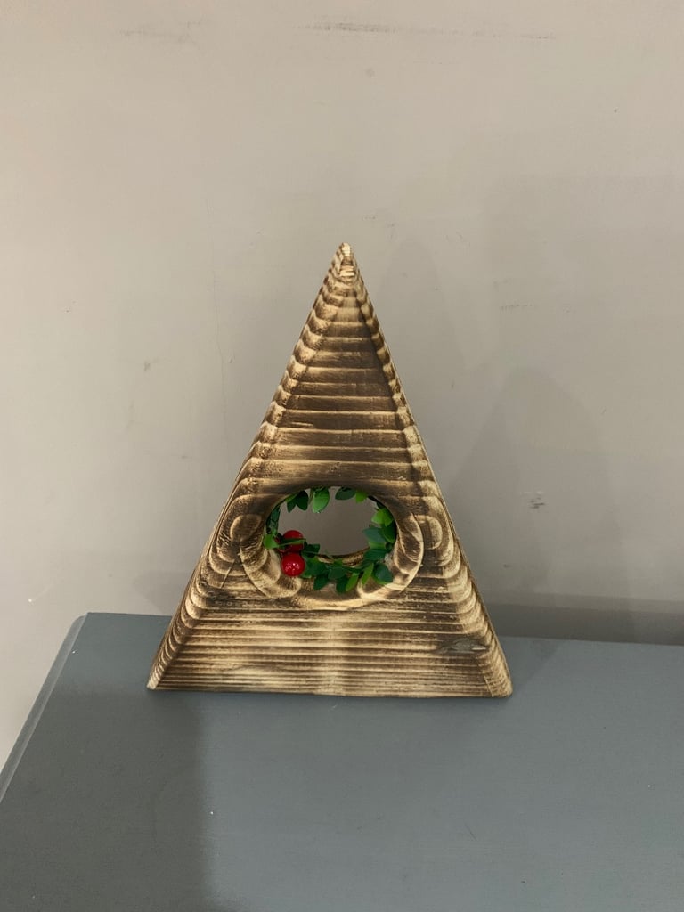Wooden Christmas tree selection 