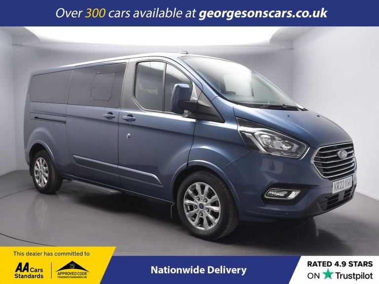 image for 2022 Ford Tourneo Custom 2.0 320 EcoBlue Titanium Minibus Double Cab 5dr Diesel Auto L2 Euro 6 (s...