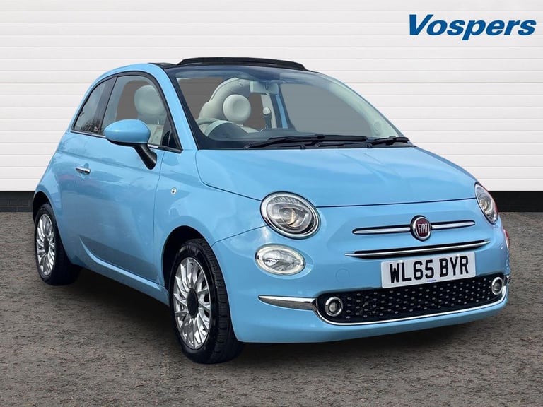 2016 Fiat 500 0.9 TwinAir Lounge 2dr Convertible Petrol Manual