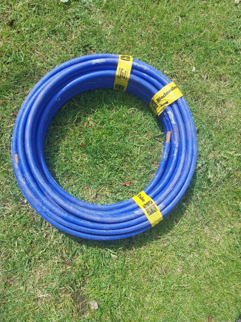 image for Wednesbury 8mm x 25 metre blue pvc coated copper pipe