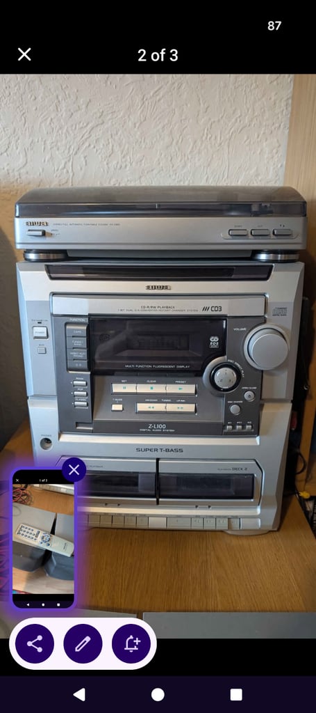 image for Aiwa hifi with turntable