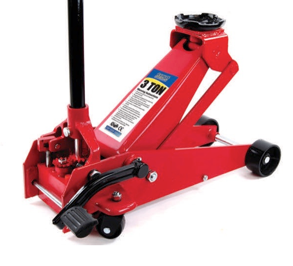 Master Pro 3 Tonne - Red Trolley Jack, Weight 38.1 kg - NEW