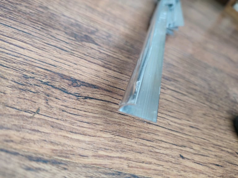image for Tile trims aluminium chrome 6mm round edge