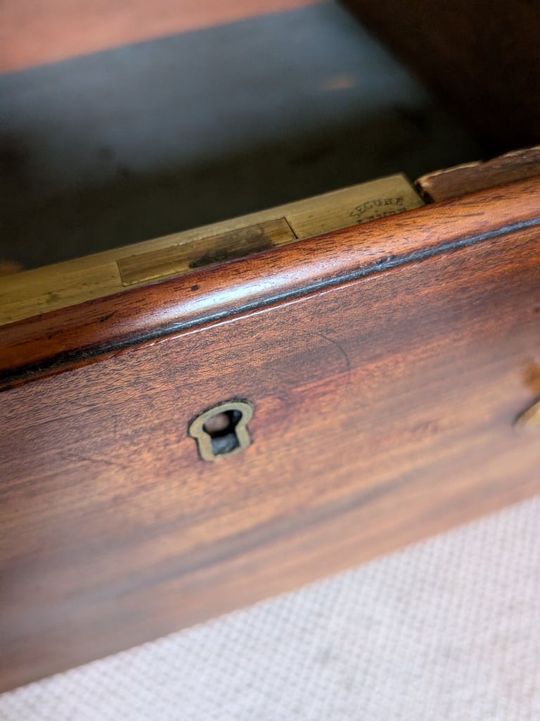 Antique oak mule chest of drawers . Georgian
