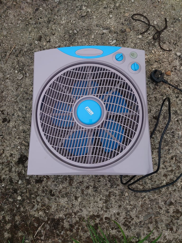 image for RAM 300mm Eco Fan – 12" Air Mover | 3-Speed Oscillating Cooling Fan – Hydroponics / Home Use