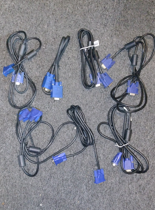 image for VGA laptop/computer to monitor cables x7