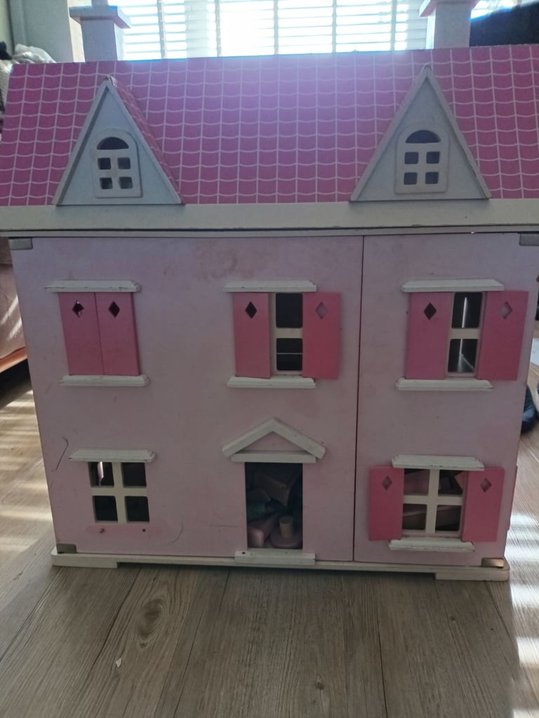 image for Wooden 2 storey dolls house