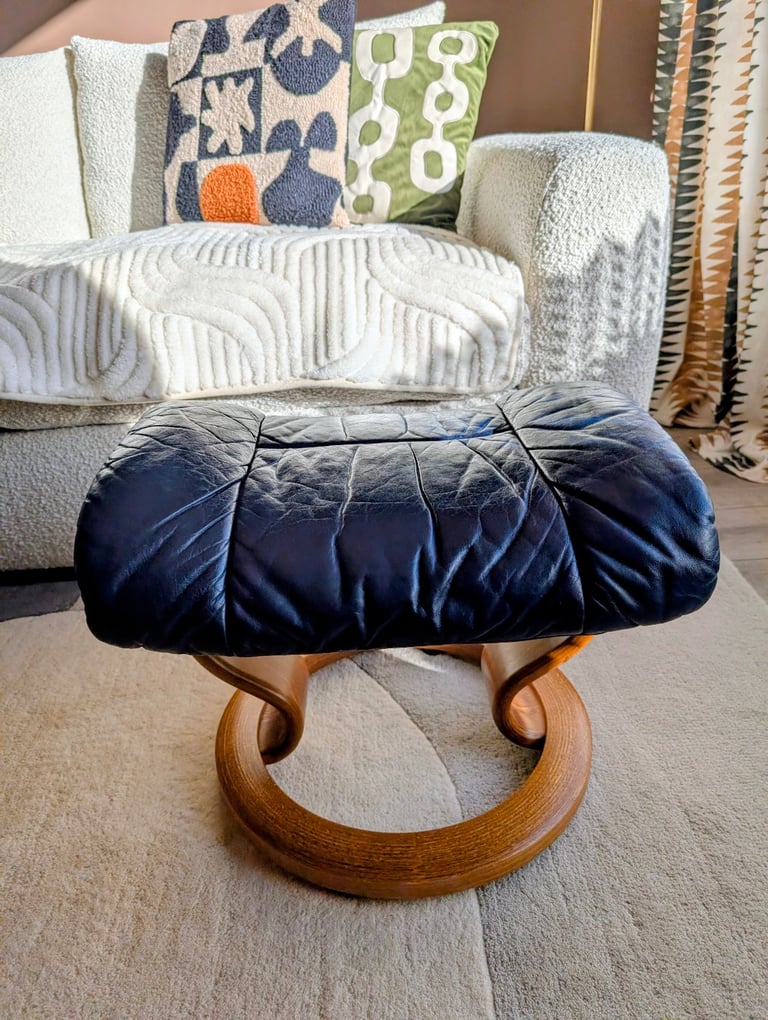 image for Ekornes Stressless Leather Foot Stool