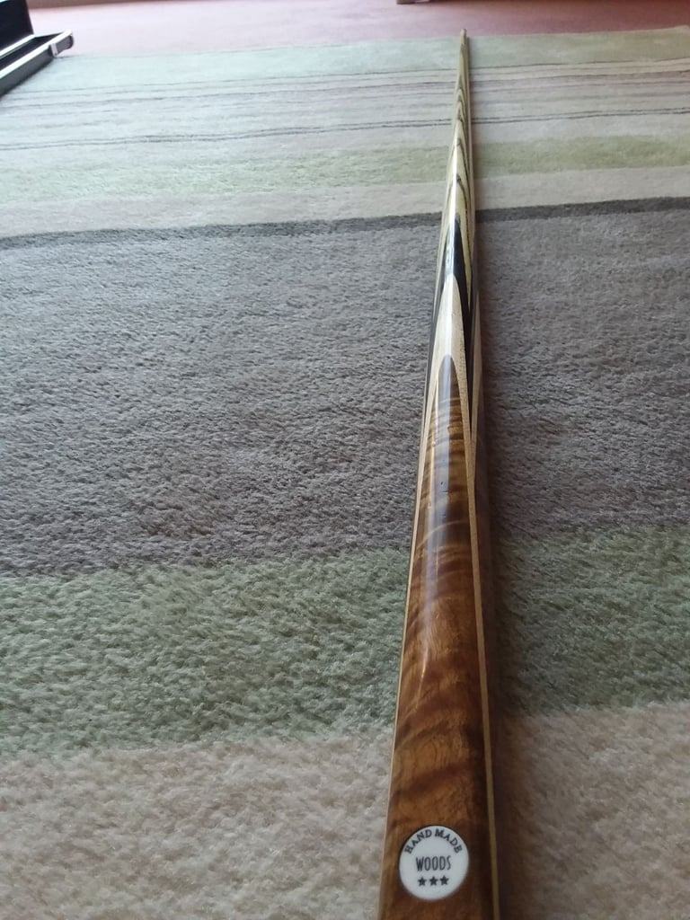 image for Snooker cue - 1 piece ash - cue extender - mini butt and 2 x 1 piece black alluminium clasp case