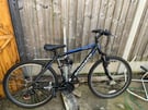 Ammaco crossfell 24” wheel 21 speed blue black mountain bike £80