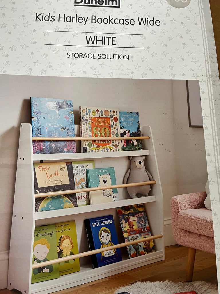 image for Dunelm 3-tier kids bookcase (new/unopened)