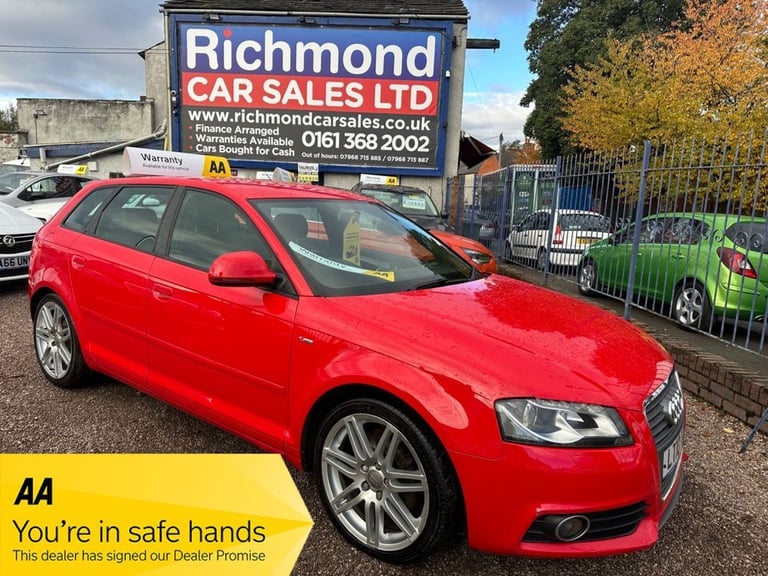 image for 2010 Audi A3 1.4 TFSI S line Sportback 5dr Petrol Manual Euro 5 (s/s) (125 ps) Hatchback Petrol M...