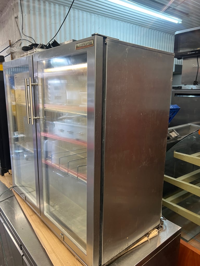 Commercial under-counter glass bar fridge for restaurant bar cafe shop 