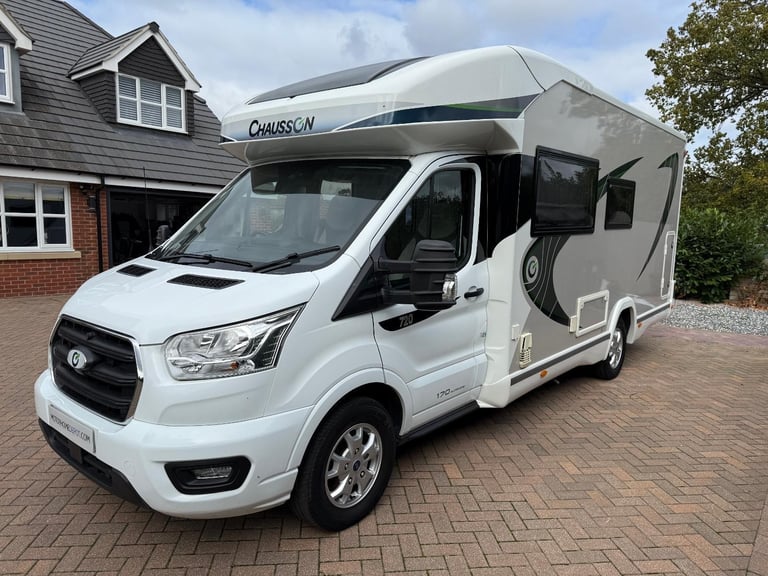 image for Chausson Titanium 720 Premium 5 Berth 5 Belts Bunk Beds Drop Down Double BBQ TV