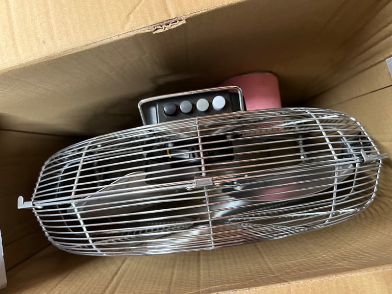 18” chrome floor fan 