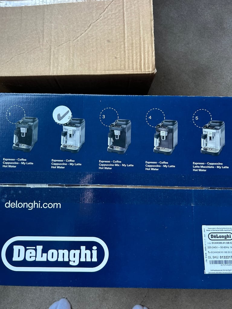 ☕ DeLonghi Magnifica Evo Bean to Cup Coffee Machine – Brand New, Boxed - Silver and Black 