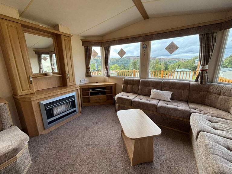 Bargain static caravan with huge decking and no site fees until 2027! £2,200 deposit
