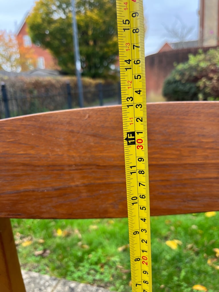 Pair of Beautility teak dining chairs (delivery available)