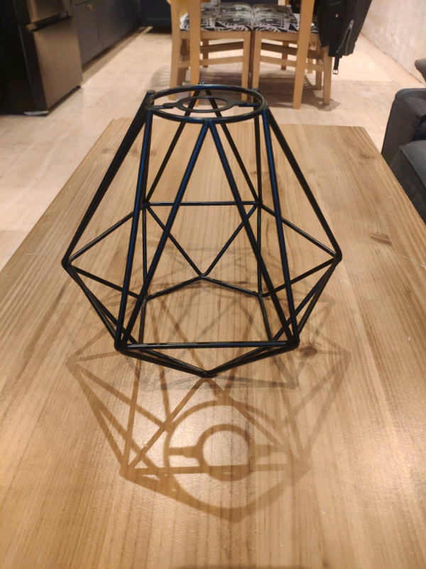 Retro Style Black Metal Basket Cage Ceiling Pendant Light Shade
