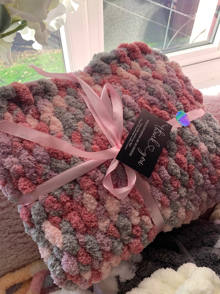  baby blankets hand knitted 