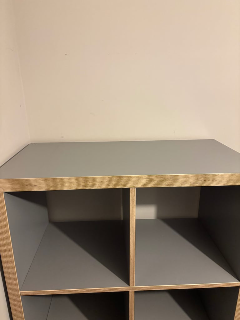 Ikea kallax 4x2 x3 available. With feet. Used 