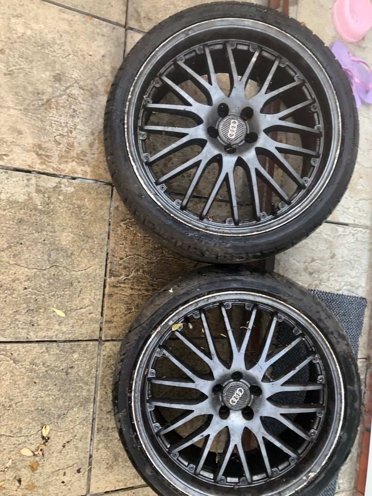 image for Audi 19 inch 2 alloys with good tyers 5 stud