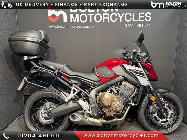 image for Honda CB650F Motorcycle Red FSH MOT June 2026