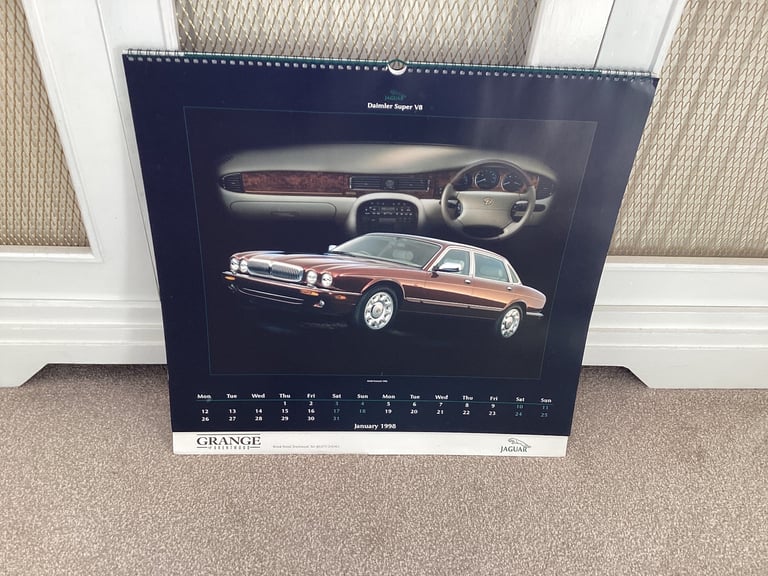 Choice of 6 Vintage Jaguar/Daimler Calendars,1992,1993,1995,1996,1997,1998.
