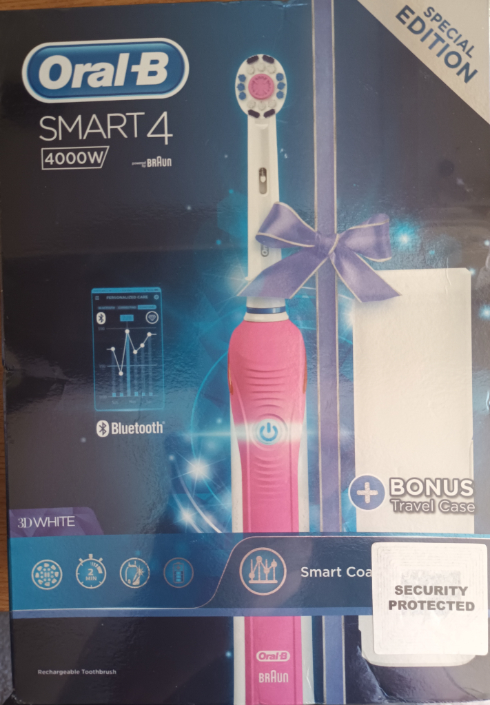 ORAL B SMART 4 TOOTHBRUSH. SPECIAL EDITION. 