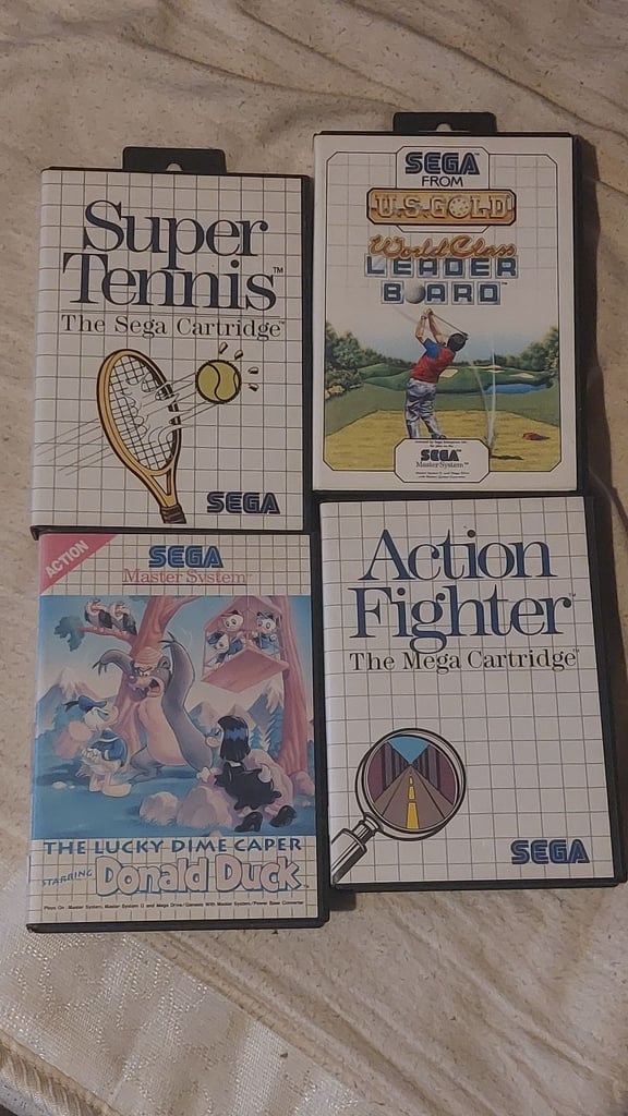 Sega master system games X4