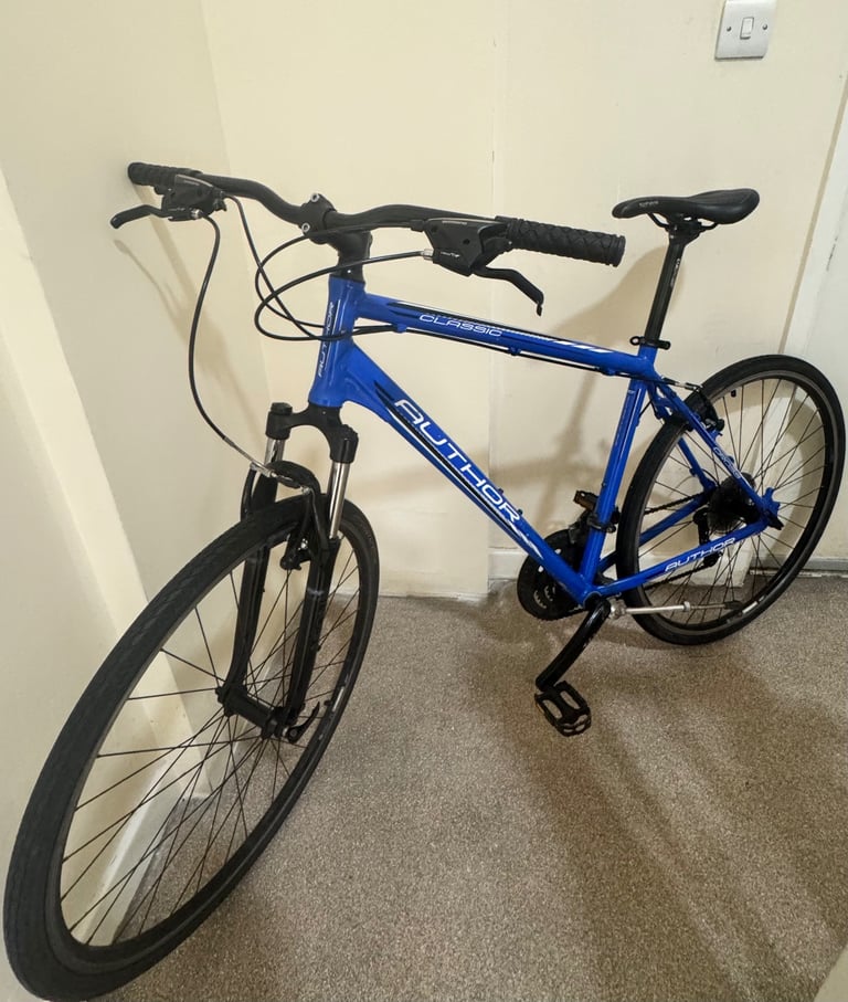 Blue Large Author Classic 24 speed Hybirid bike pickup SE152JR