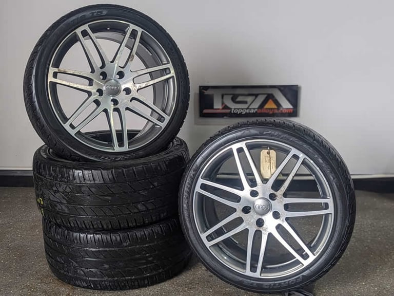21" Genuine AUDI Q7 7 DOUBLE SPOKE Alloy Wheels & Tyres 5X130