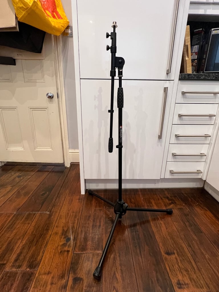 image for Microphone Boom Mic Stand- Trojan Pro, telescopic mic stand
